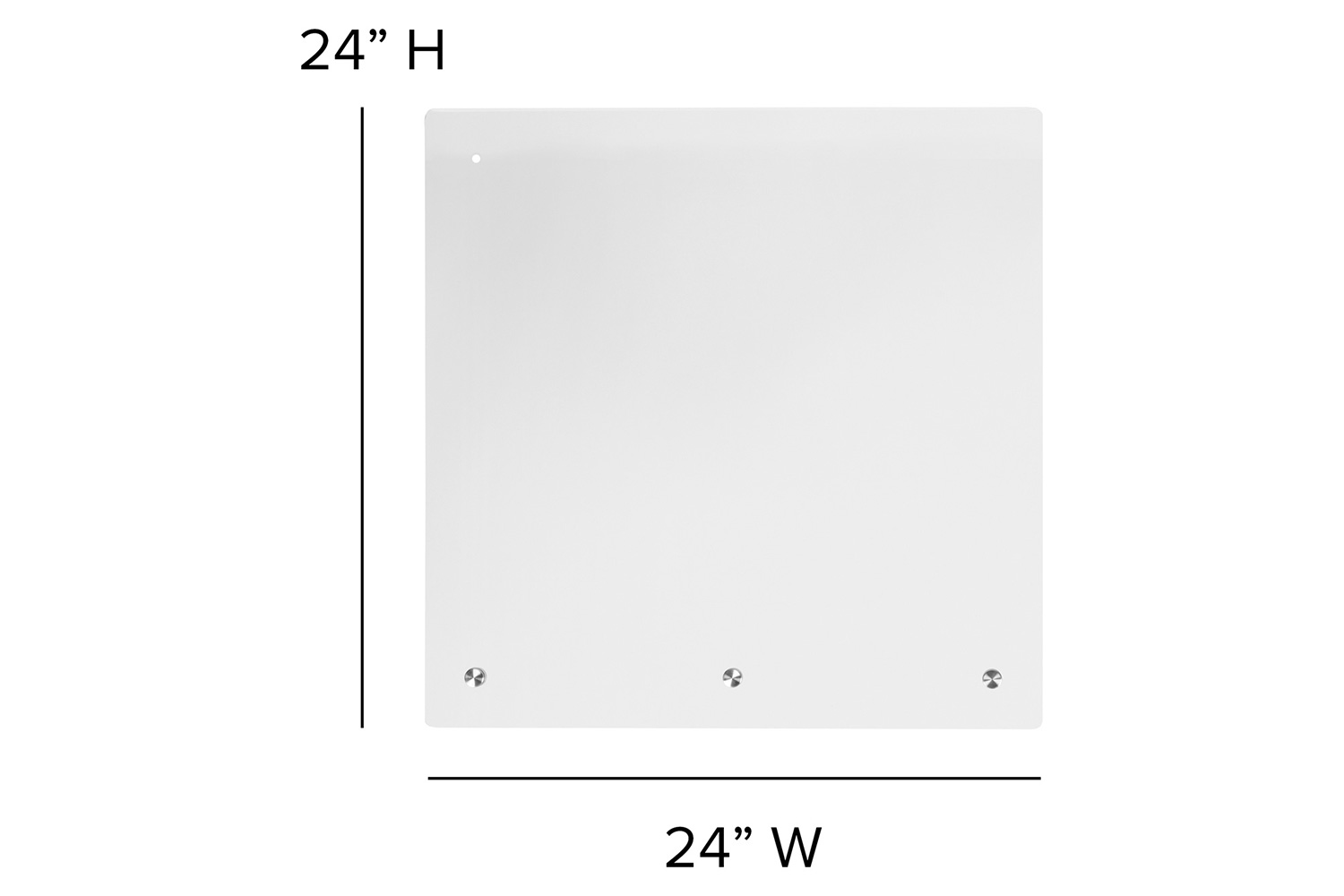 BLNK Mission Acrylic Suspended Register Shield - 24"H x 24"L