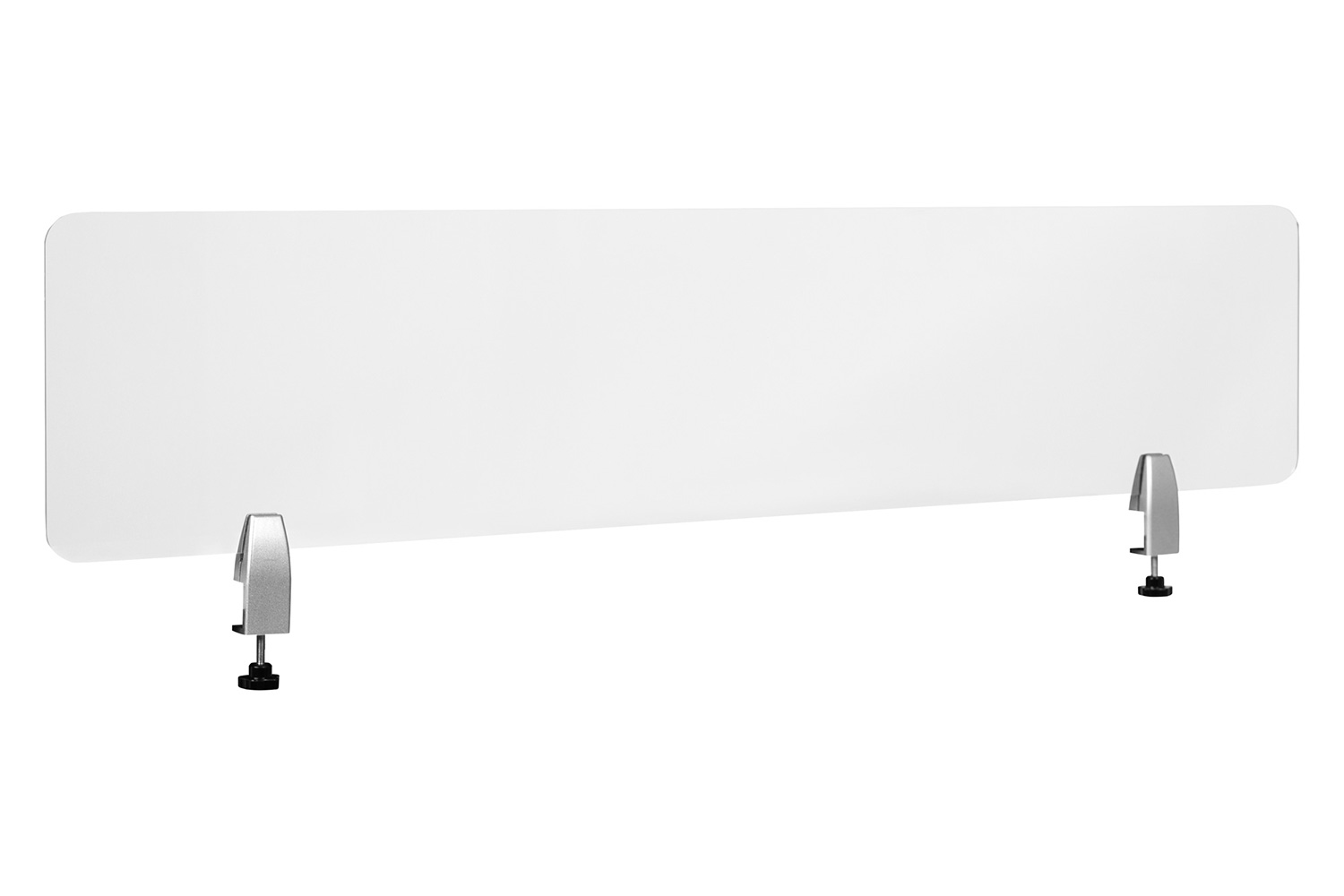 BLNK Halle Clear Acrylic Desk Partition - 12"H x 55"L