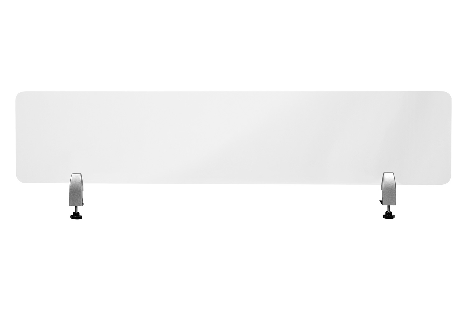 BLNK Halle Clear Acrylic Desk Partition - 12"H x 55"L