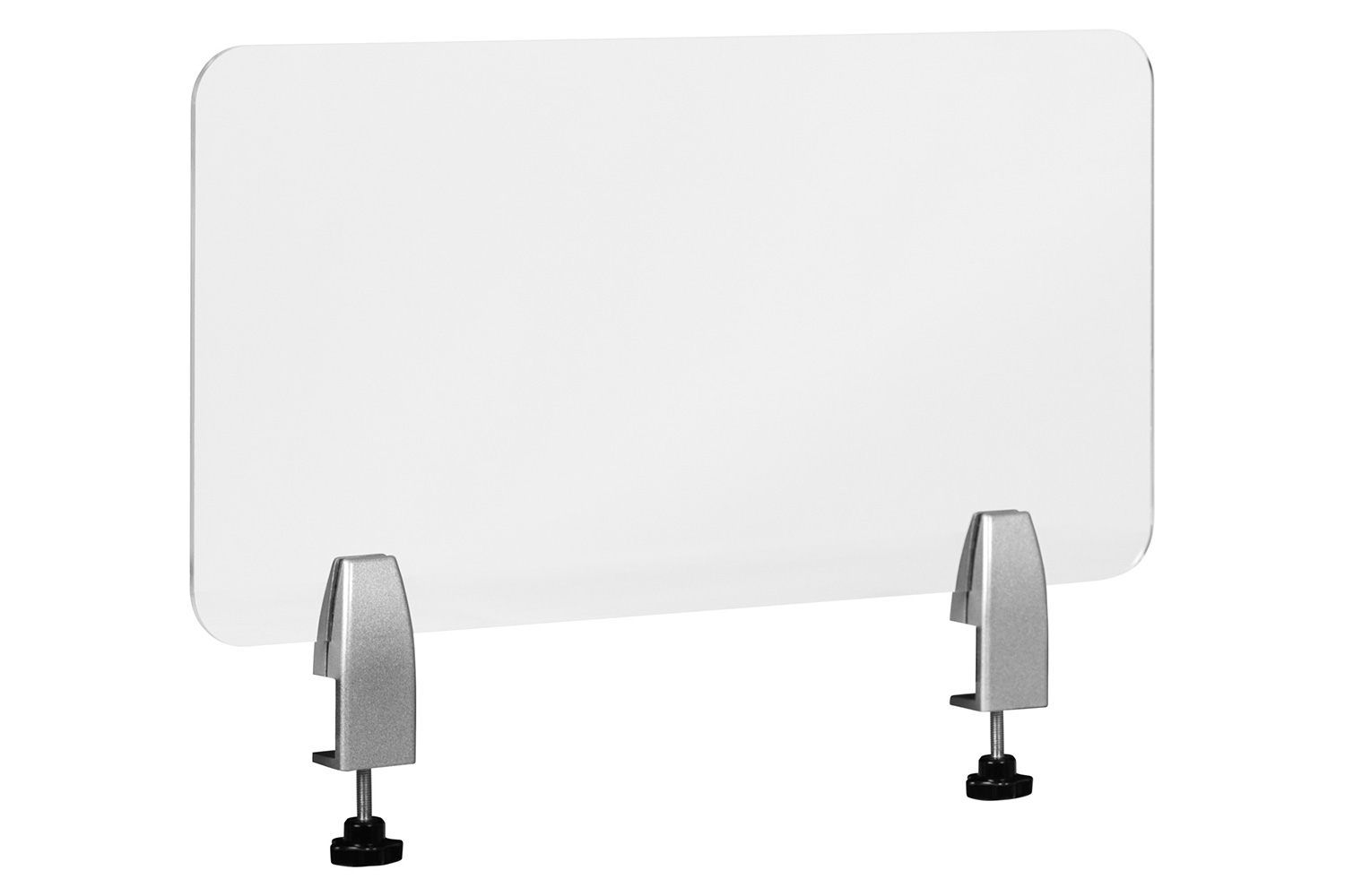 BLNK Halle Clear Acrylic Desk Partition - 12"H x 23"L