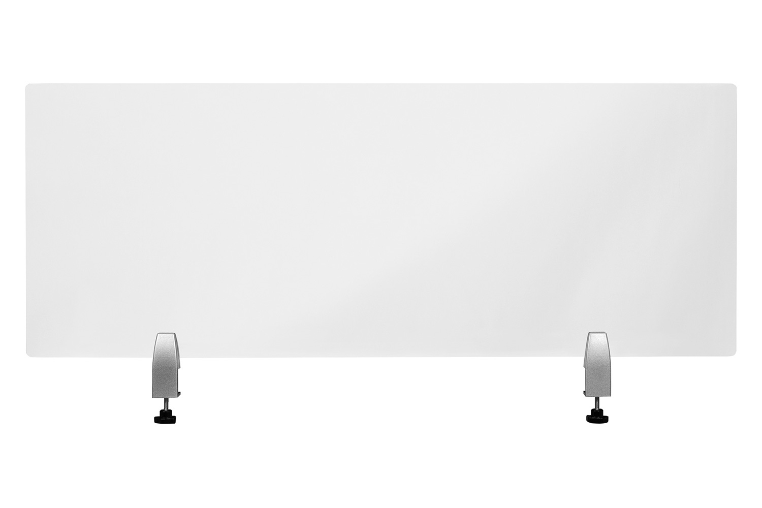 BLNK Halle Clear Acrylic Desk Partition - 18"H x 47"L