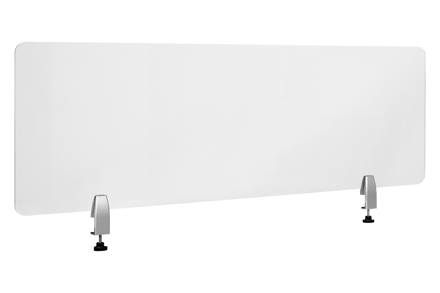 BLNK Halle Clear Acrylic Desk Partition - 18"H x 55"L
