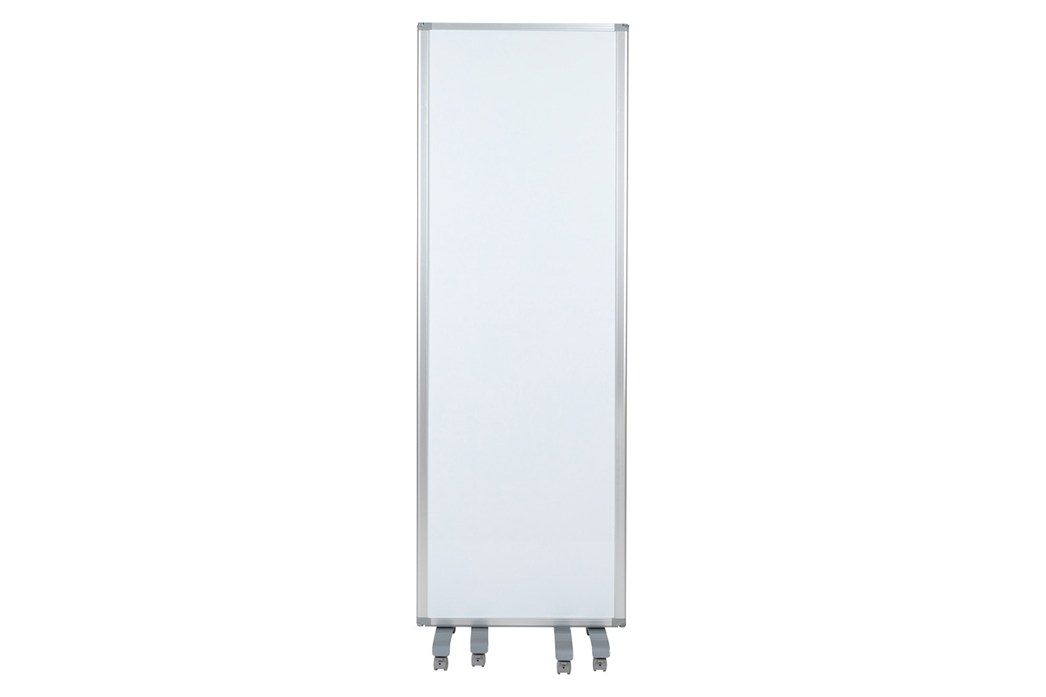 BLNK - Raisley 3 Sections Mobile Magnetic Whiteboard Partition with Lockable Casters