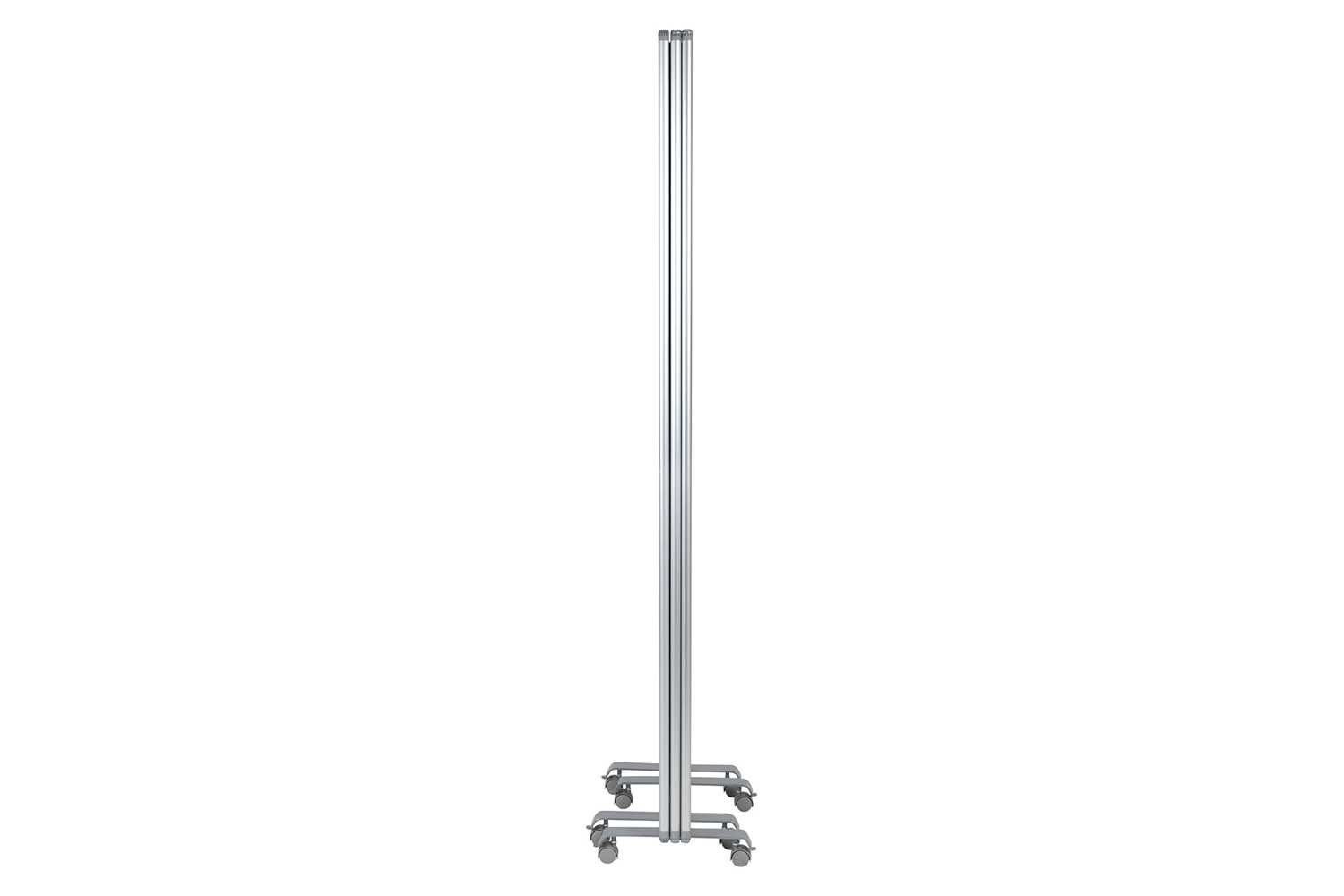 BLNK - Raisley 3 Sections Mobile Magnetic Whiteboard Partition with Lockable Casters