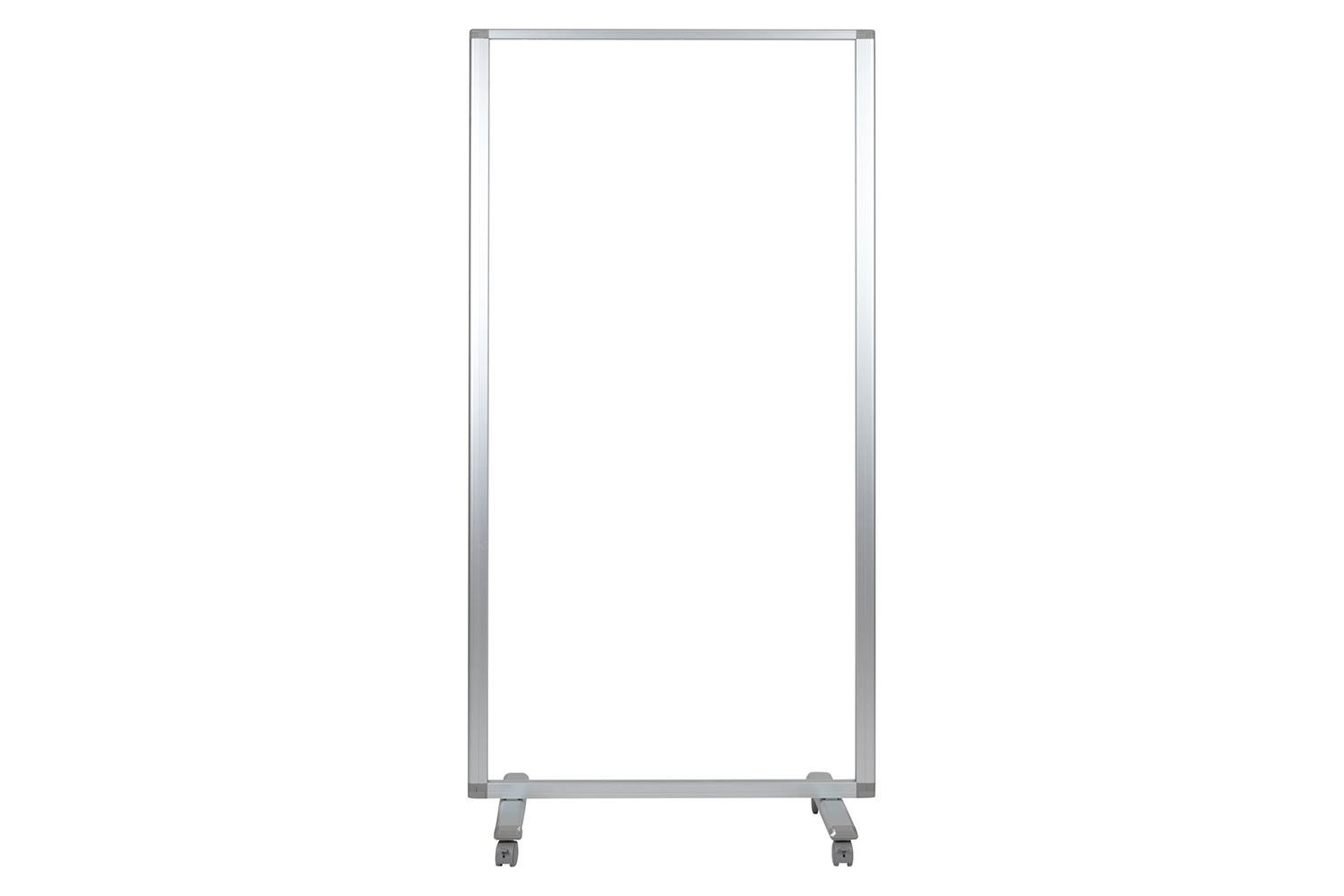 BLNK - Raisley Transparent Acrylic Mobile Partition with Lockable Casters