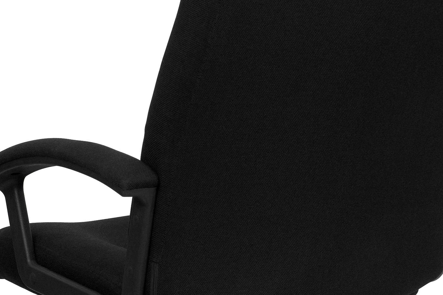 BLNK Rochelle Fabric High-Back Executive Swivel Office Chair with Two Line Horizontal Stitch Back and Arms - Black