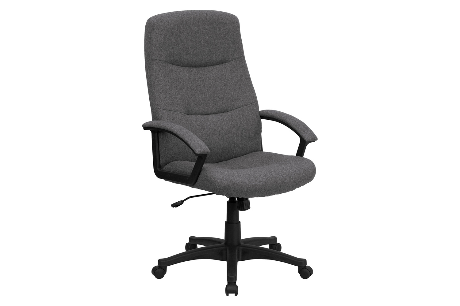 BLNK - Rochelle Fabric High-Back Executive Swivel Office Chair with Two Line Horizontal Stitch Back and Arms