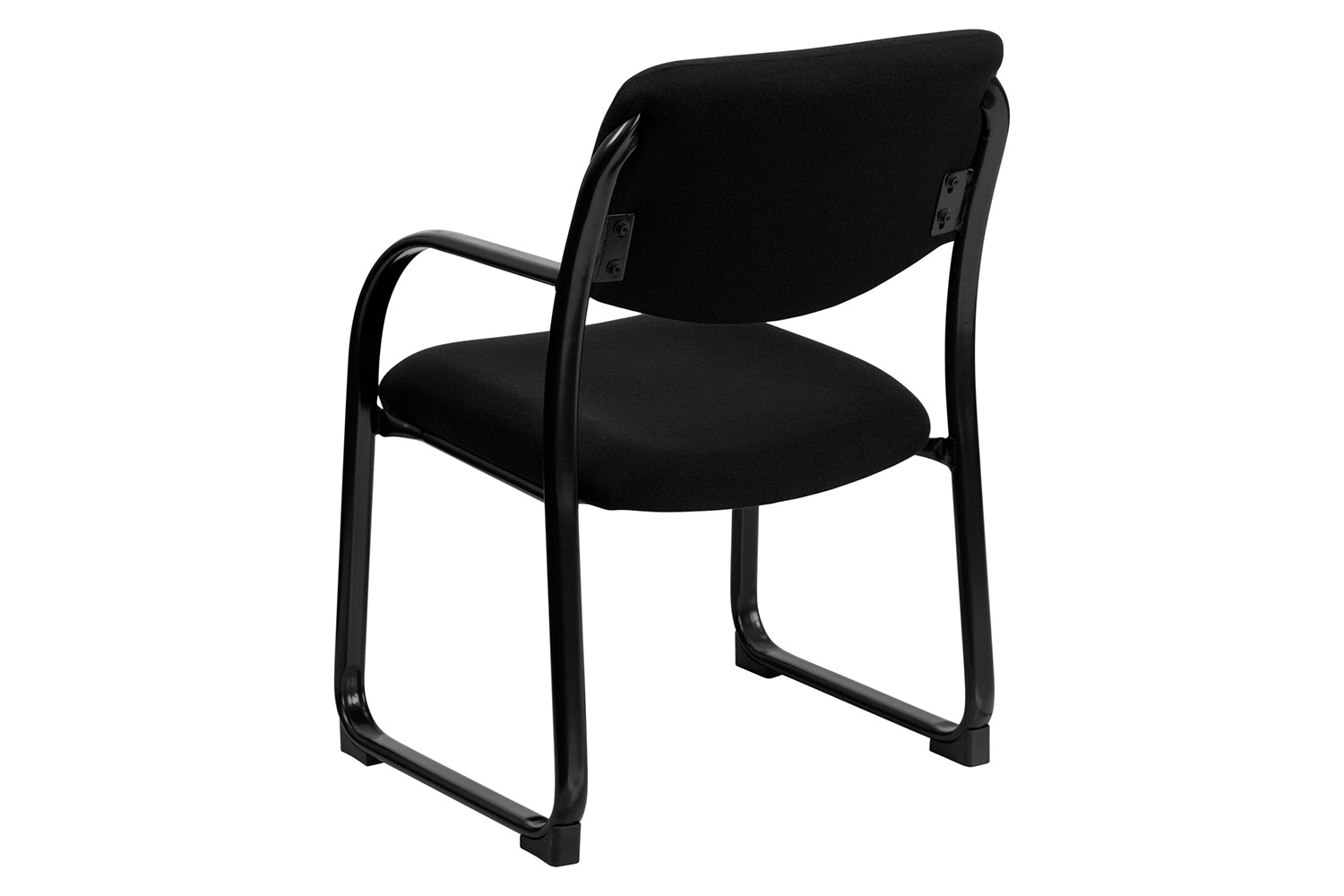 BLNK Richie Fabric Executive Side Reception Chair with Sled Base - Black