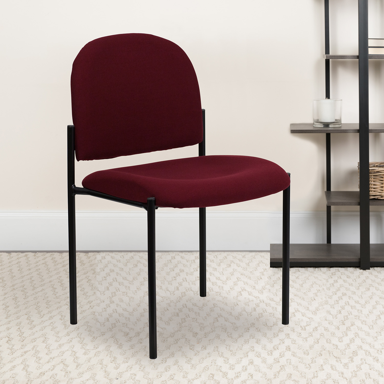BLNK - Tania Comfort Fabric Stackable Steel Side Reception Chair