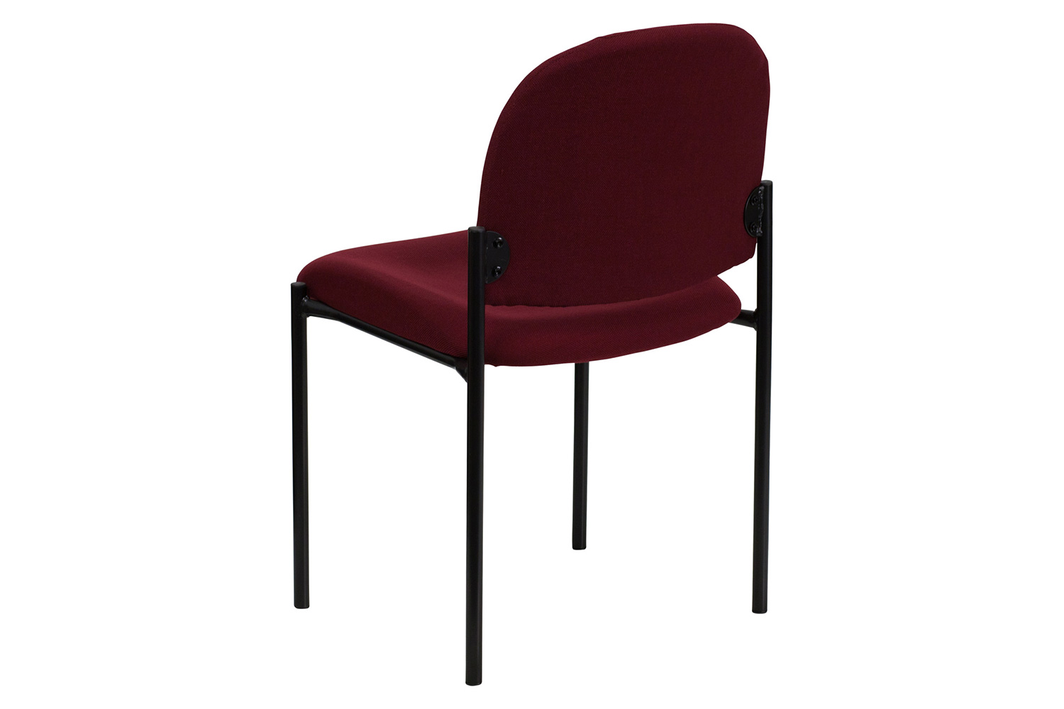 BLNK Tania Comfort Fabric Stackable Steel Side Reception Chair - Burgundy