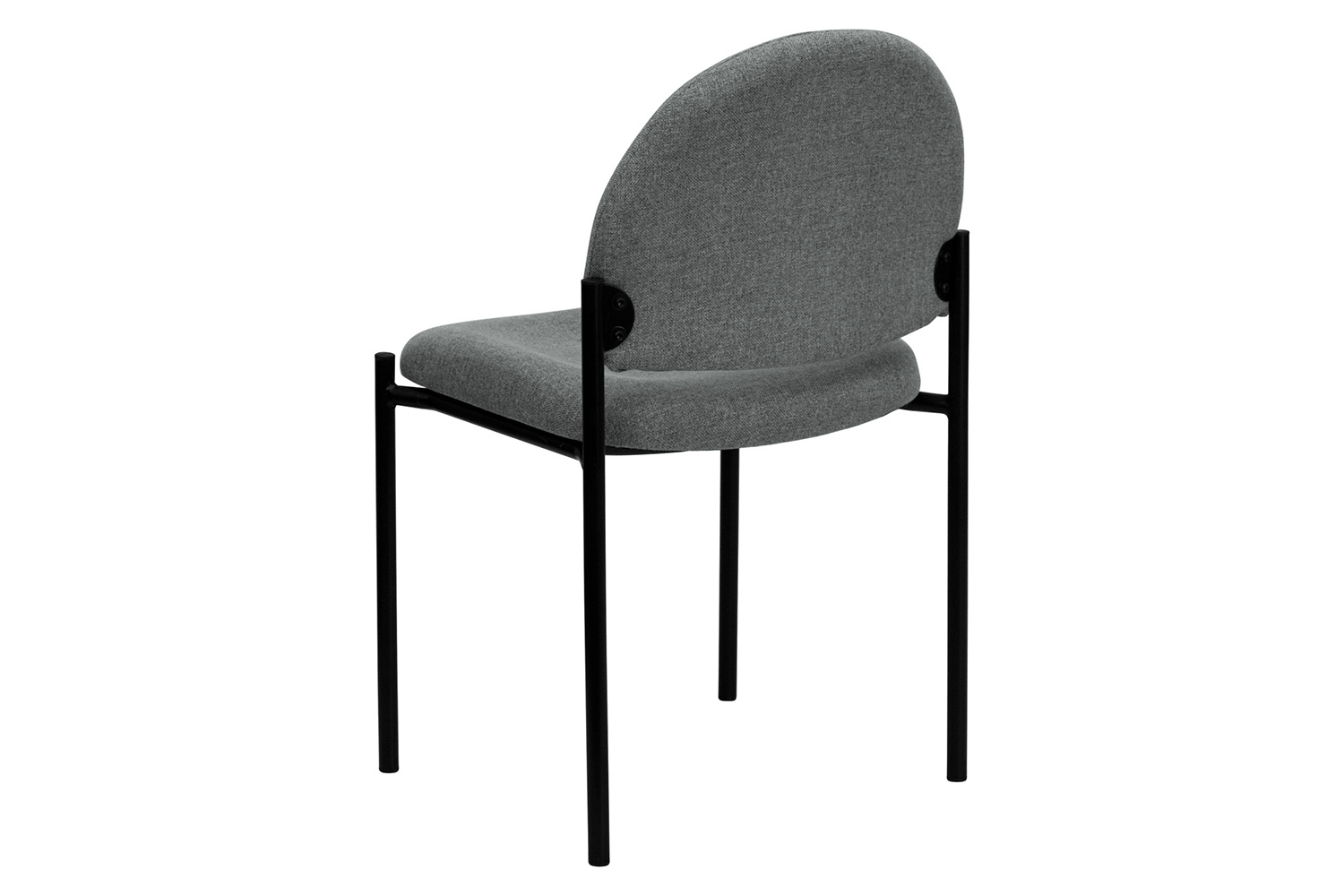 BLNK Tania Comfort Fabric Stackable Steel Side Reception Chair - Gray