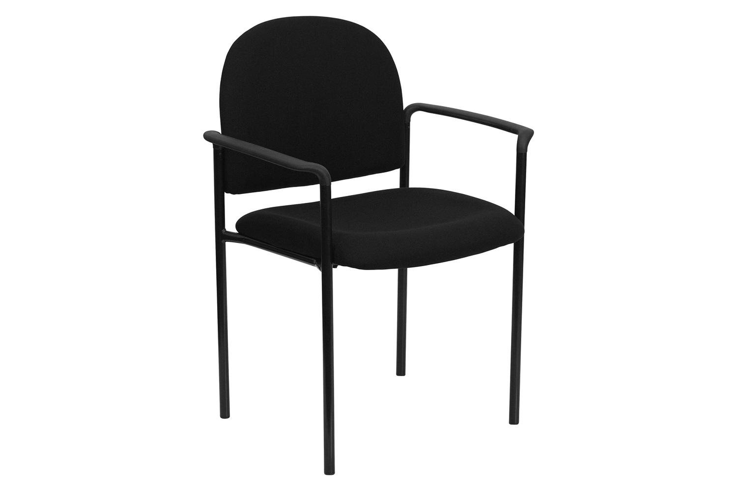 BLNK - Tiffany Comfort Fabric Stackable Steel Side Reception Chair with Arms