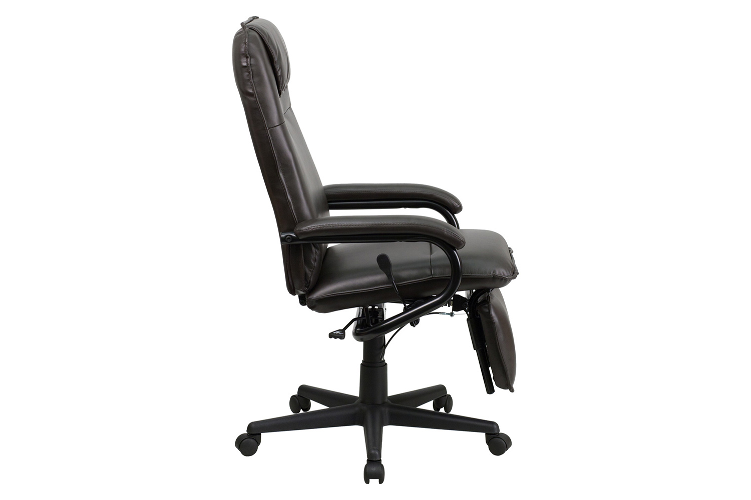 BLNK Robert LeatherSoft High-Back Executive Reclining Ergonomic Swivel Office Chair with Arms - Brown
