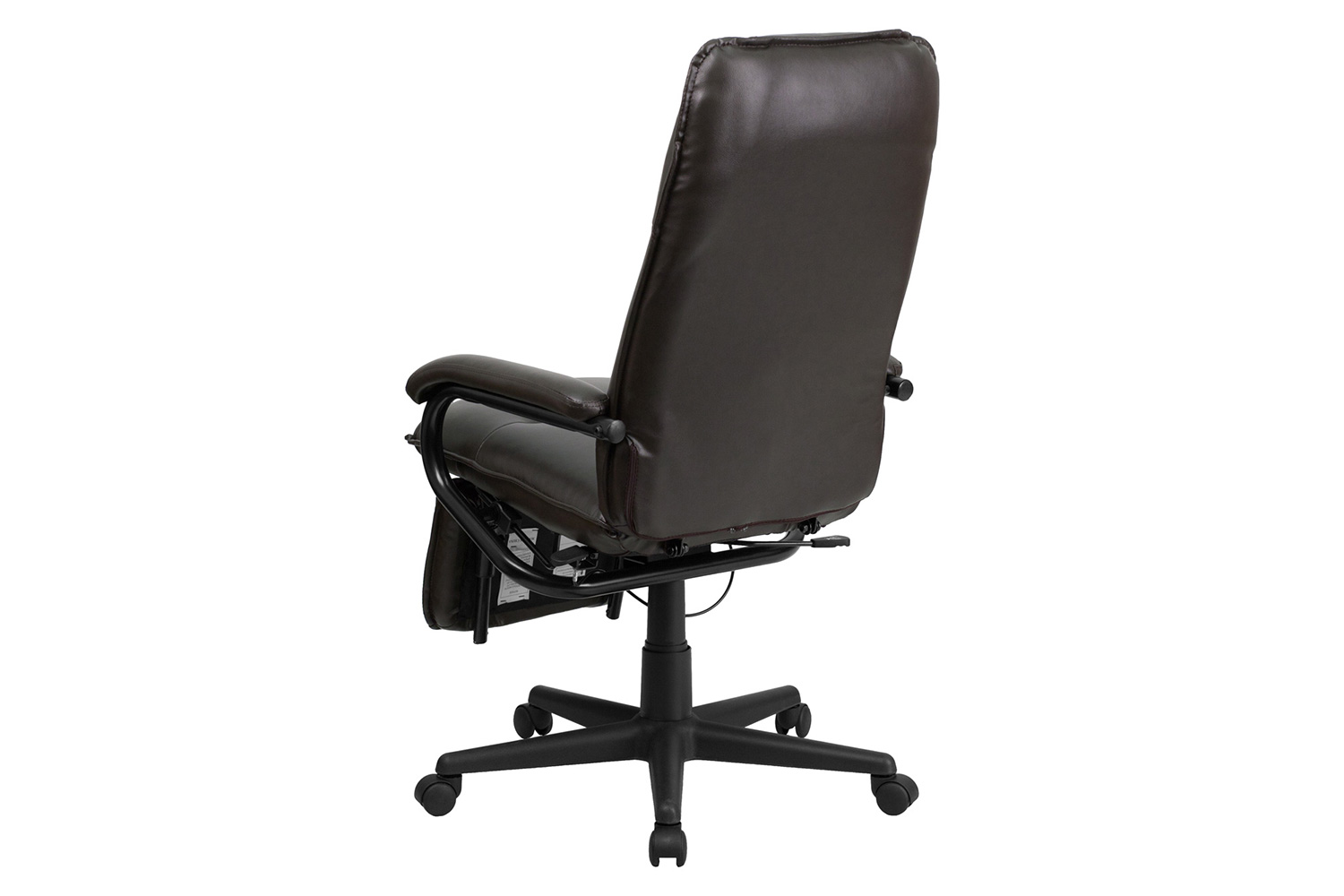 BLNK Robert LeatherSoft High-Back Executive Reclining Ergonomic Swivel Office Chair with Arms - Brown