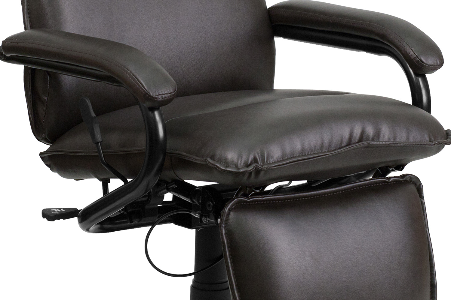 BLNK Robert LeatherSoft High-Back Executive Reclining Ergonomic Swivel Office Chair with Arms - Brown