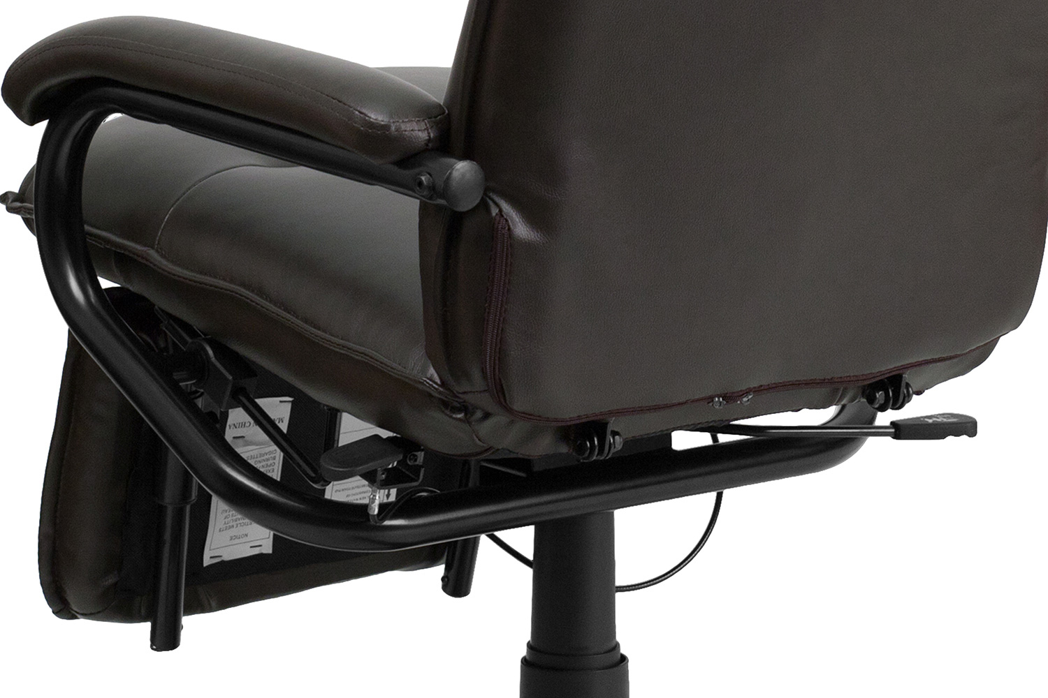 BLNK Robert LeatherSoft High-Back Executive Reclining Ergonomic Swivel Office Chair with Arms - Brown