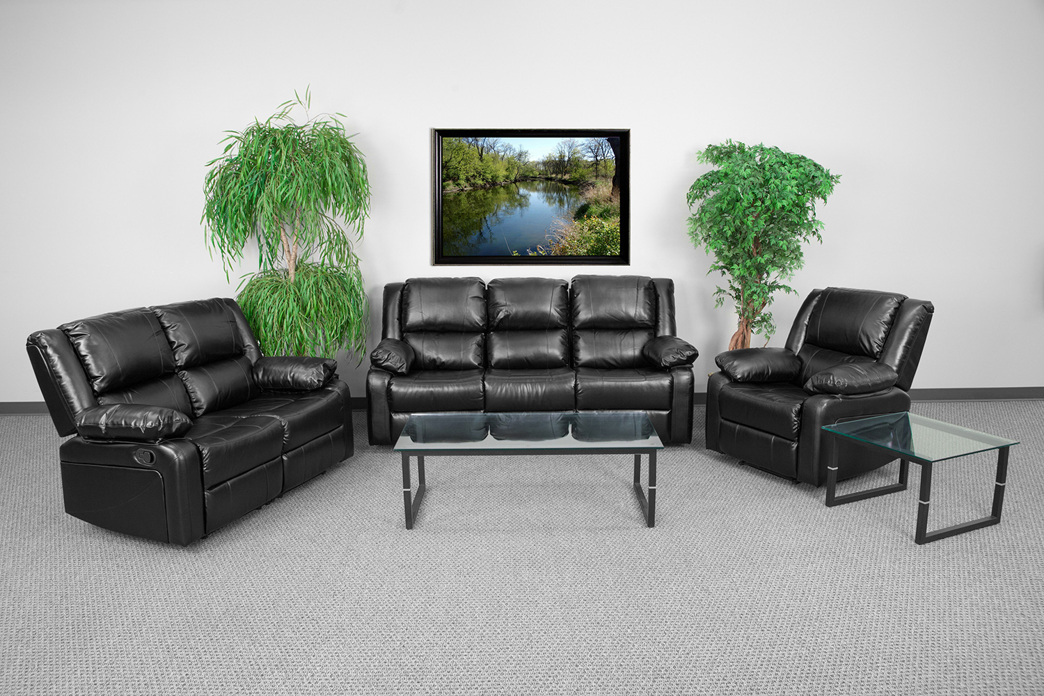 BLNK - Harmony Series LeatherSoft Reclining Sofa Set