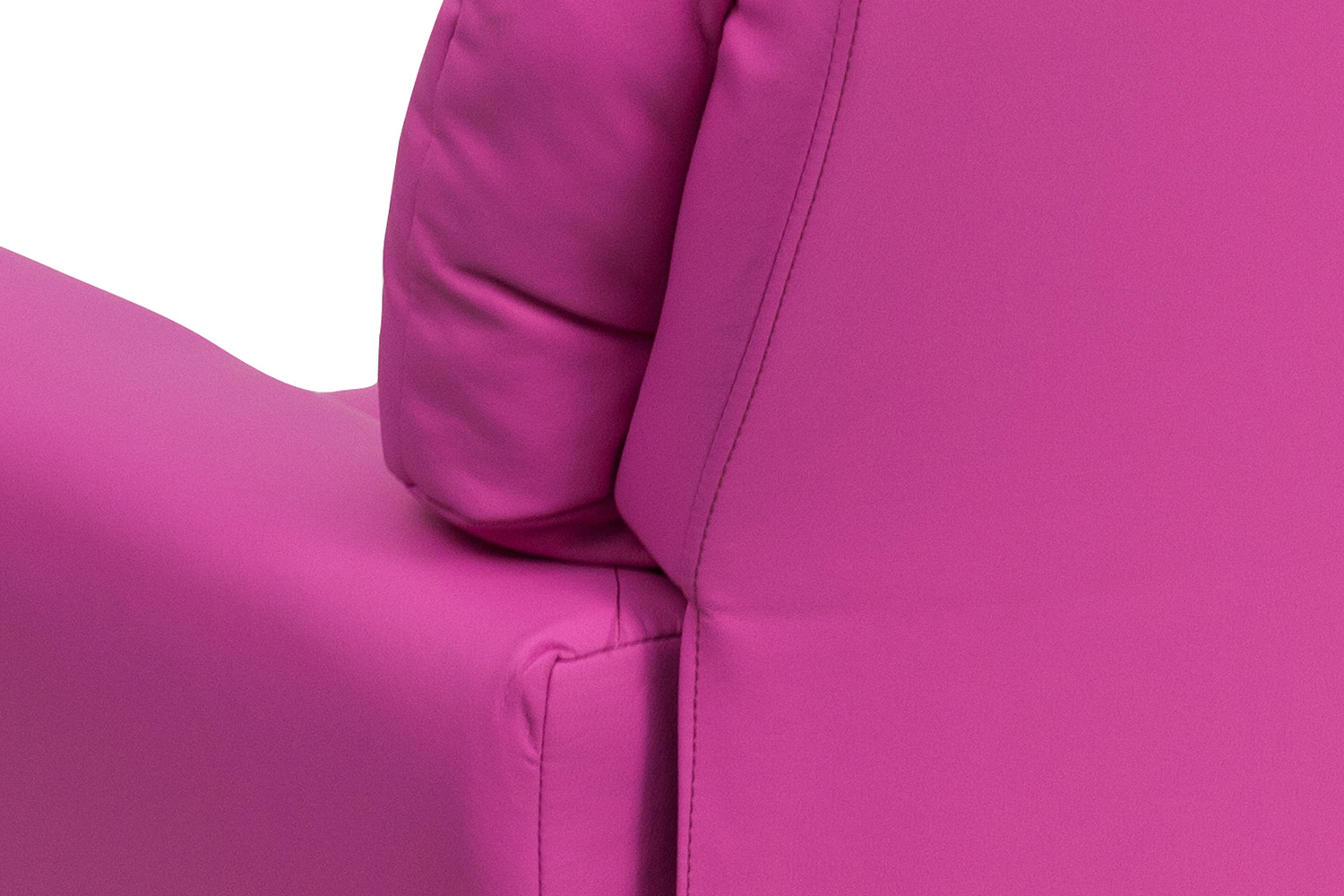 BLNK Chandler Vinyl Contemporary Kids Recliner with Cup Holder - Hot Pink