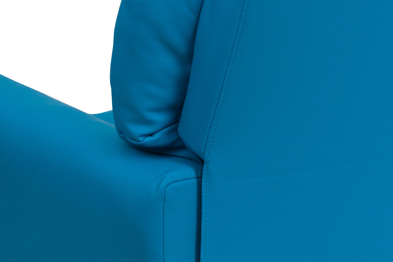 BLNK Chandler Vinyl Contemporary Kids Recliner with Cup Holder - Turquoise