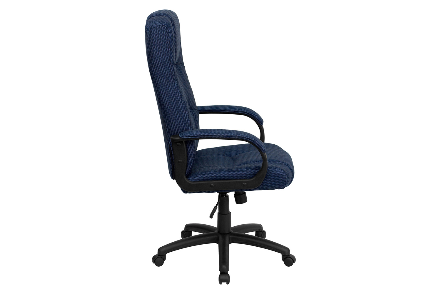 BLNK Rochelle Fabric High-Back Executive Swivel Office Chair with Arms - Blue