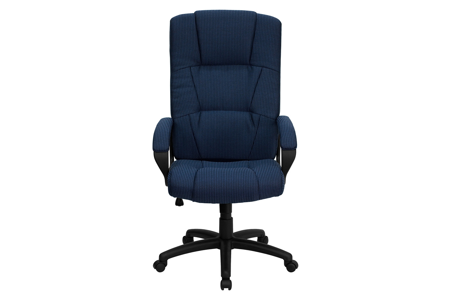 BLNK Rochelle Fabric High-Back Executive Swivel Office Chair with Arms - Blue