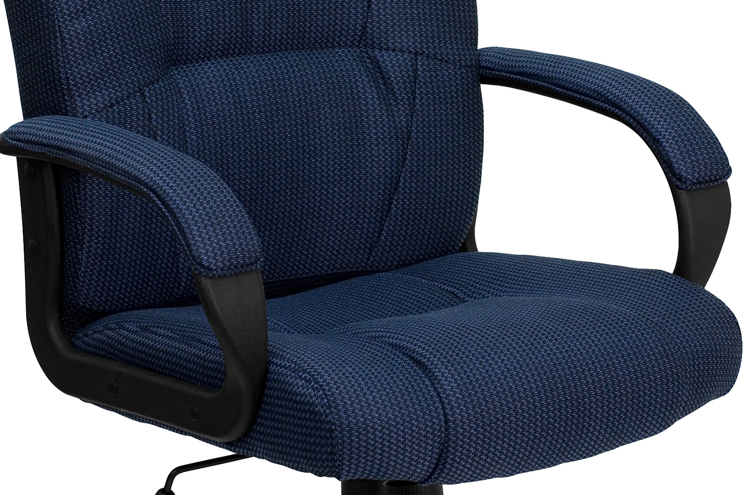 BLNK Rochelle Fabric High-Back Executive Swivel Office Chair with Arms - Blue