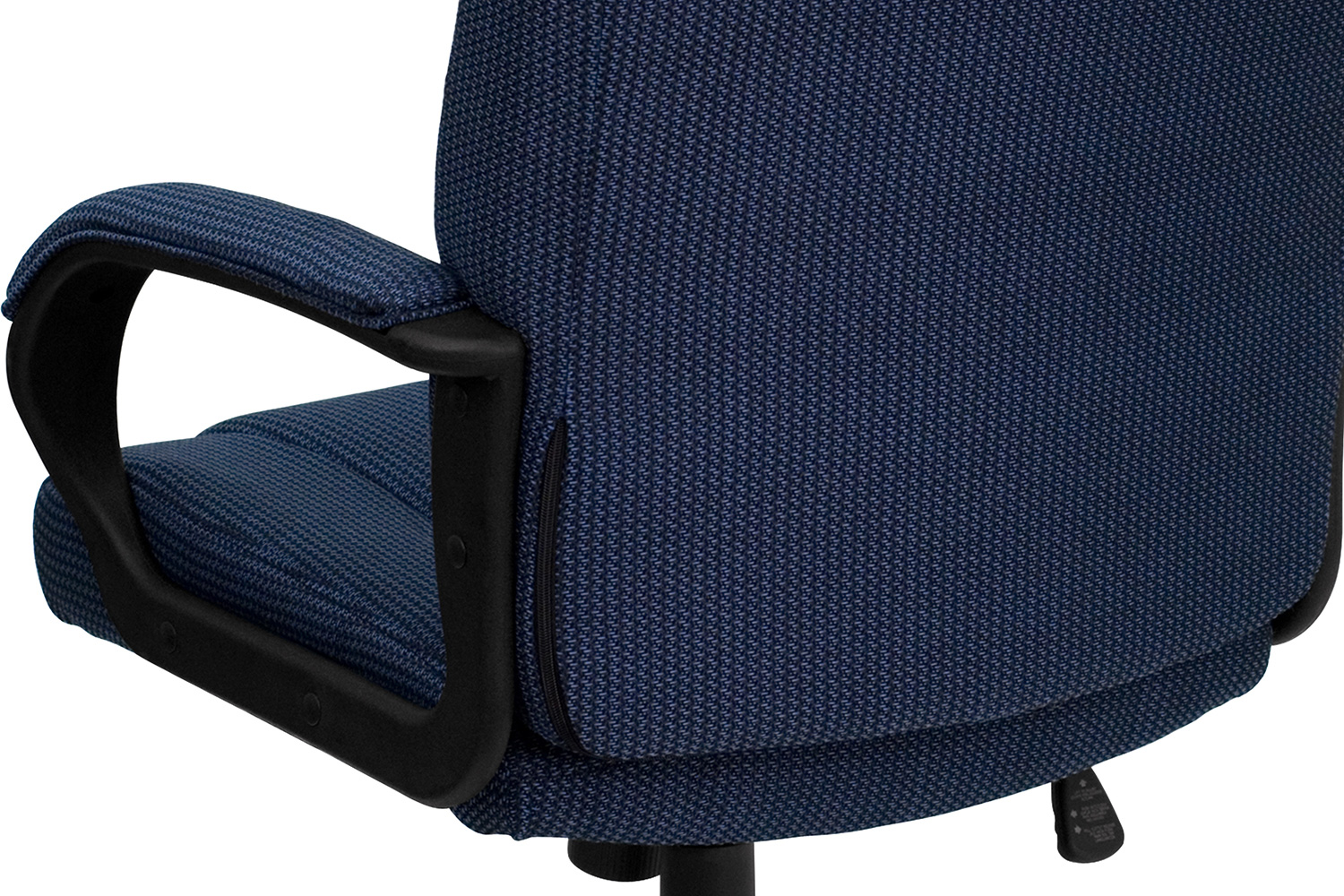 BLNK Rochelle Fabric High-Back Executive Swivel Office Chair with Arms - Blue