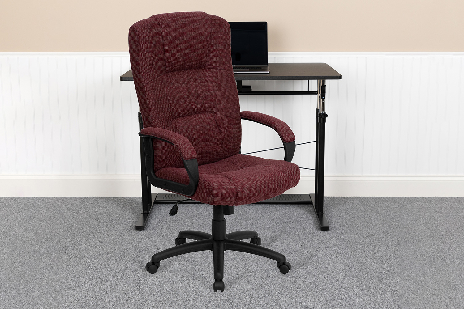 BLNK - Rochelle Fabric High-Back Executive Swivel Office Chair with Arms