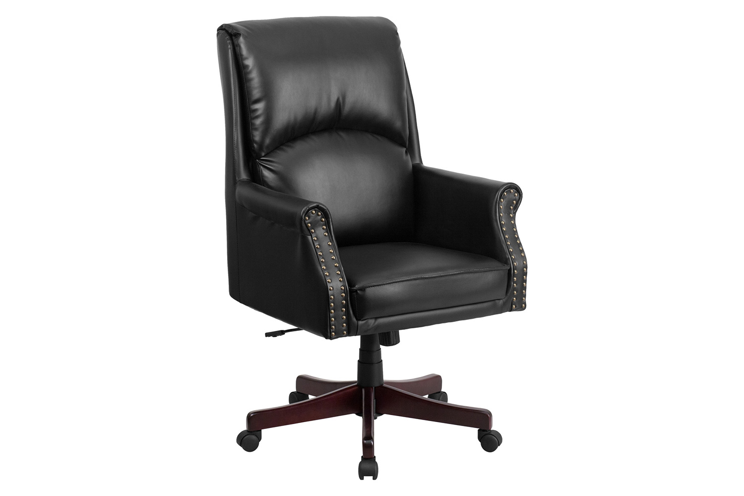 BLNK - Hansel LeatherSoft High-Back Pillow Back Executive Swivel Office Chair with Arms