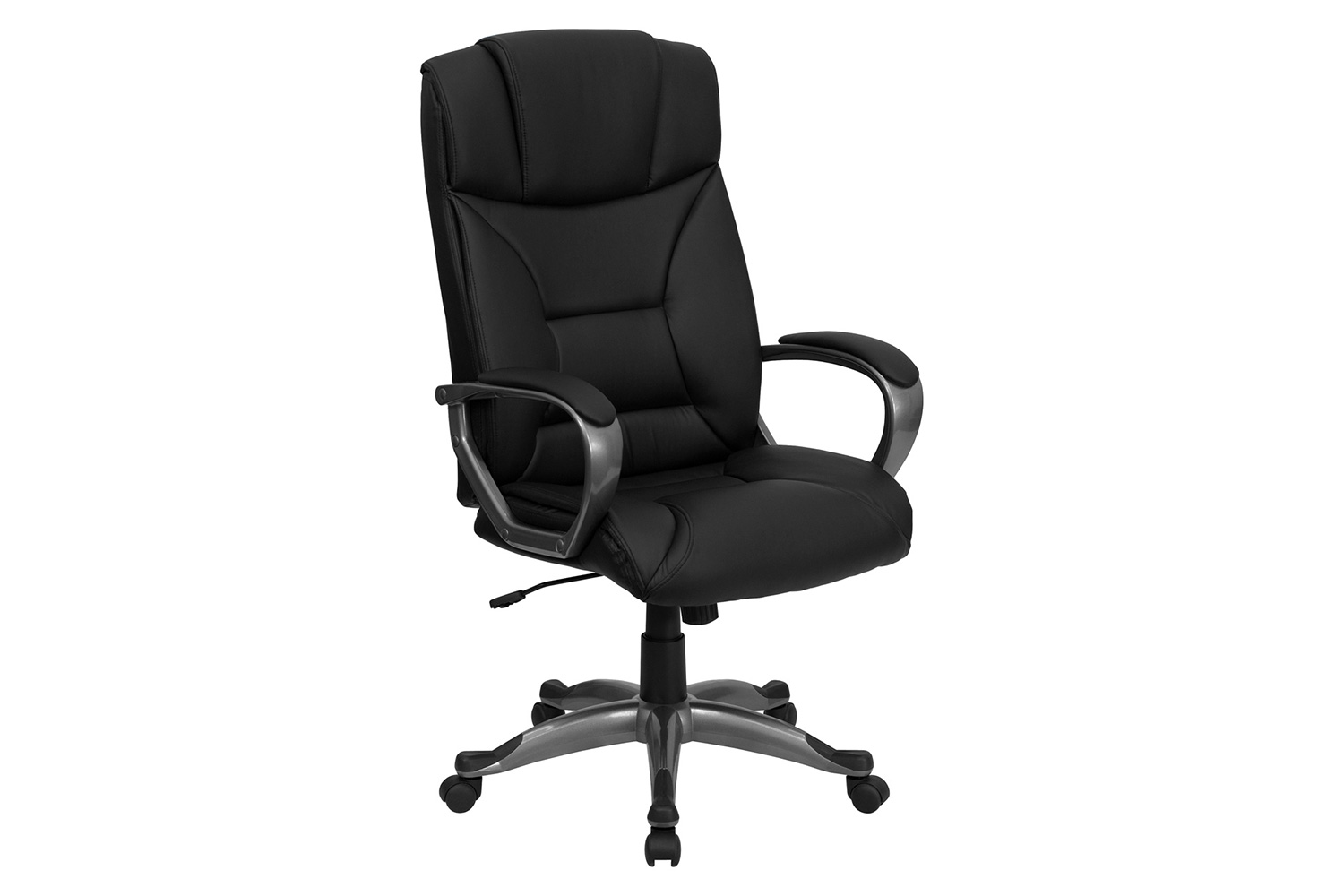 BLNK - Hansel LeatherSoft High-Back Executive Swivel Office Chair with Padded Arms