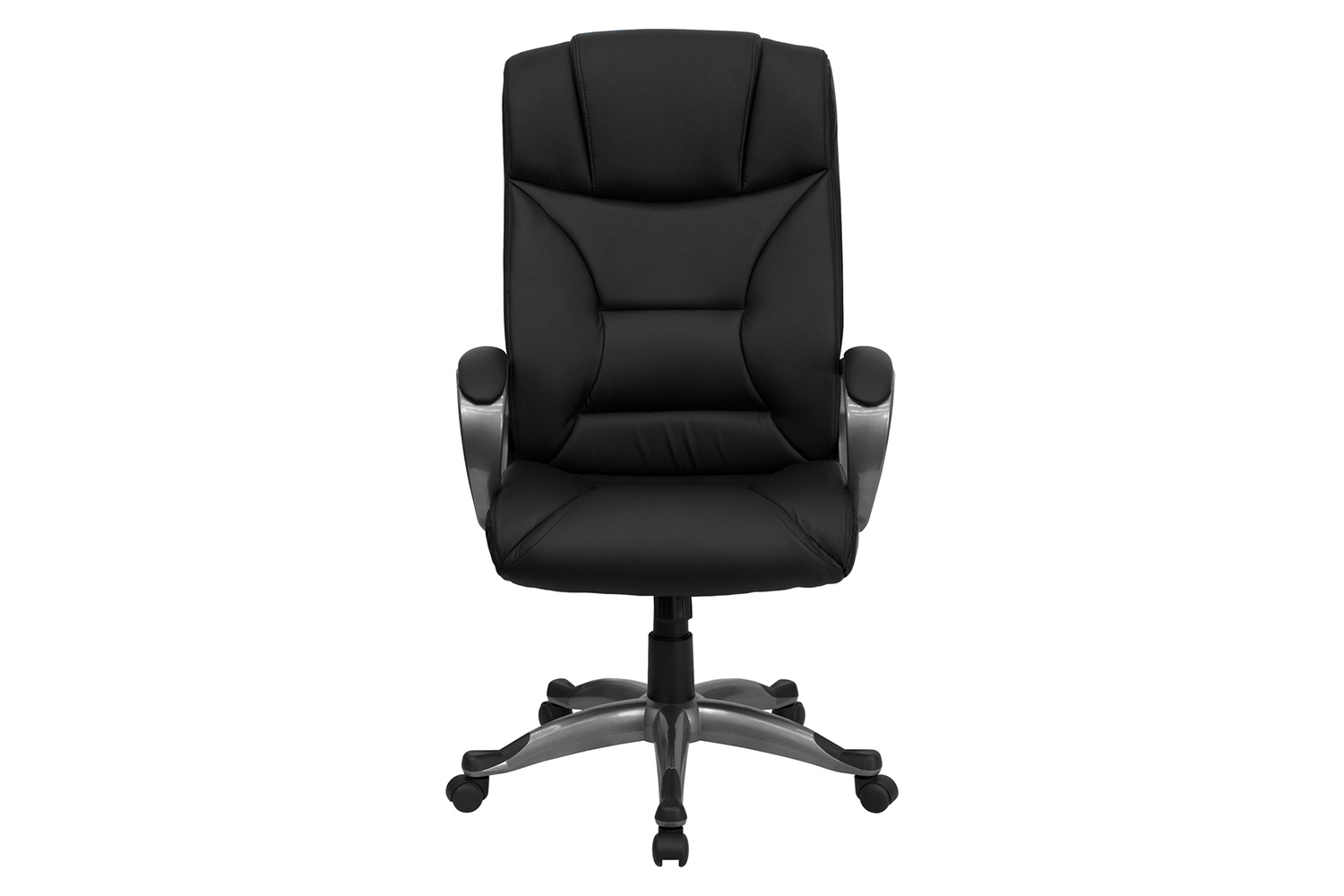 BLNK - Hansel LeatherSoft High-Back Executive Swivel Office Chair with Padded Arms