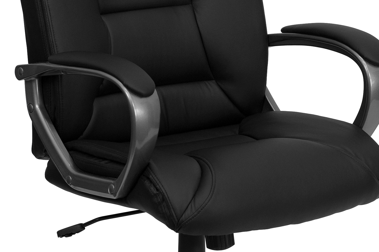 BLNK - Hansel LeatherSoft High-Back Executive Swivel Office Chair with Padded Arms