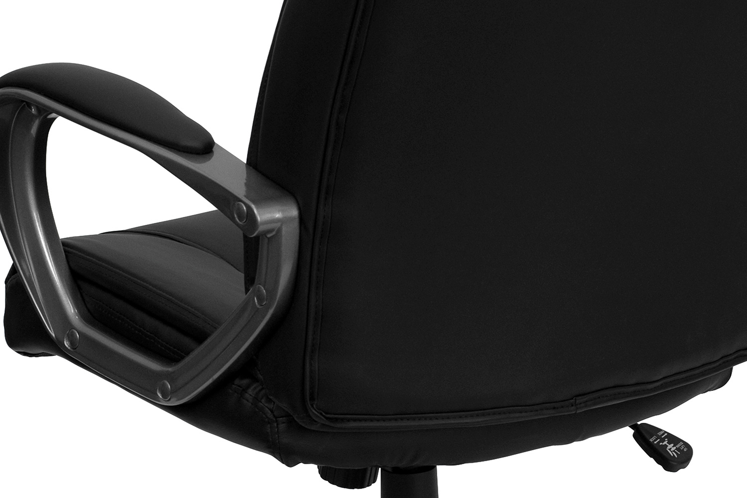 BLNK - Hansel LeatherSoft High-Back Executive Swivel Office Chair with Padded Arms