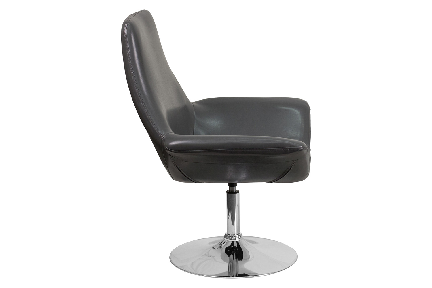 BLNK HERCULES Sabrina Series LeatherSoft Side Reception Chair - Gray