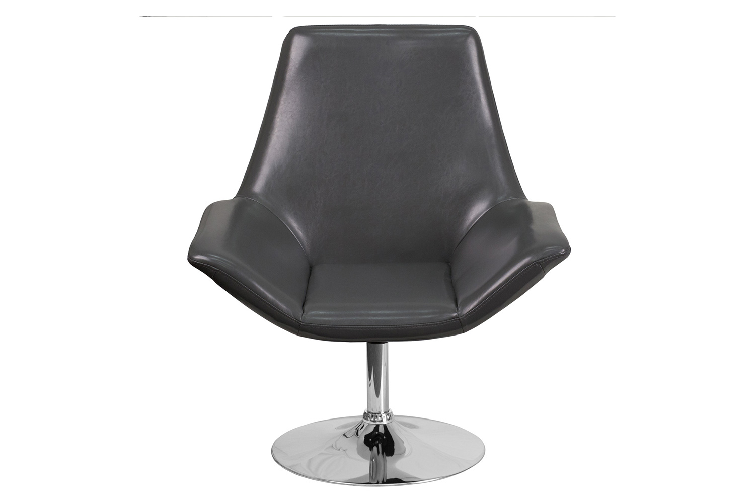 BLNK HERCULES Sabrina Series LeatherSoft Side Reception Chair - Gray