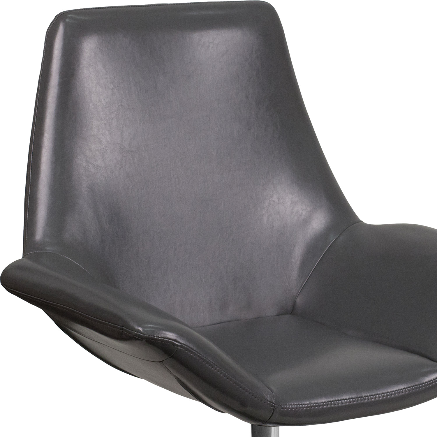 BLNK HERCULES Sabrina Series LeatherSoft Side Reception Chair - Gray
