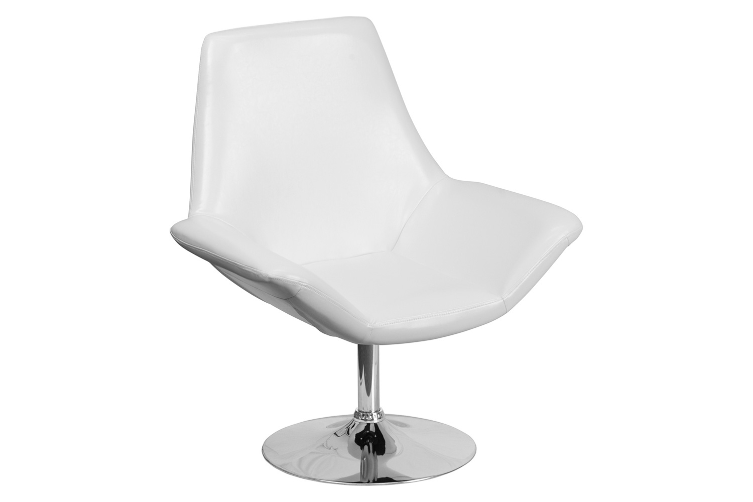 BLNK HERCULES Sabrina Series LeatherSoft Side Reception Chair - White
