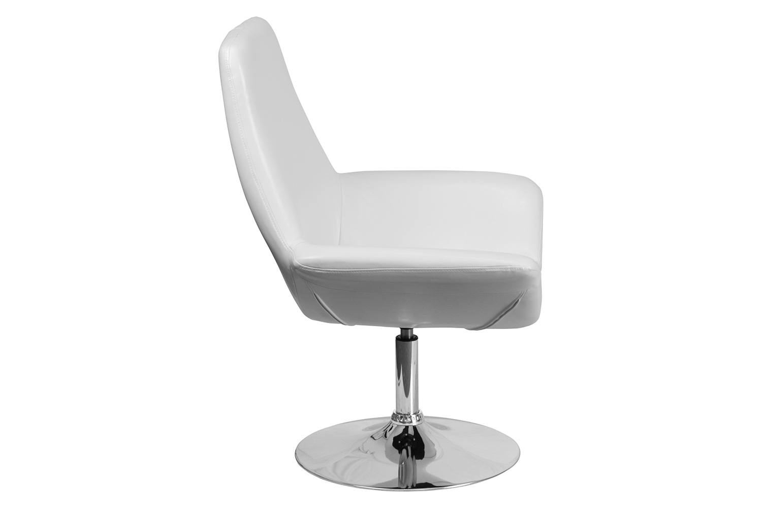 BLNK HERCULES Sabrina Series LeatherSoft Side Reception Chair - White
