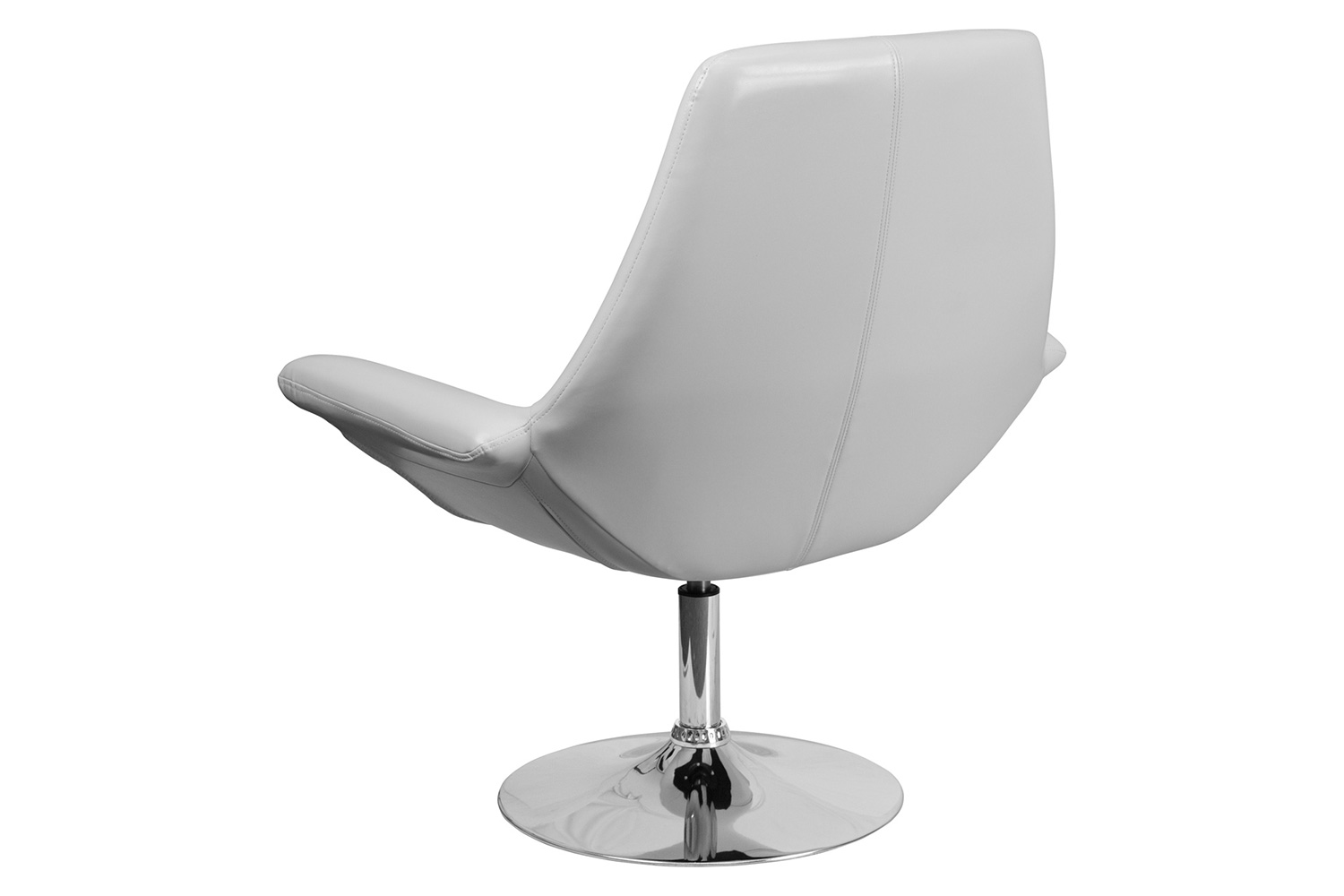BLNK HERCULES Sabrina Series LeatherSoft Side Reception Chair - White