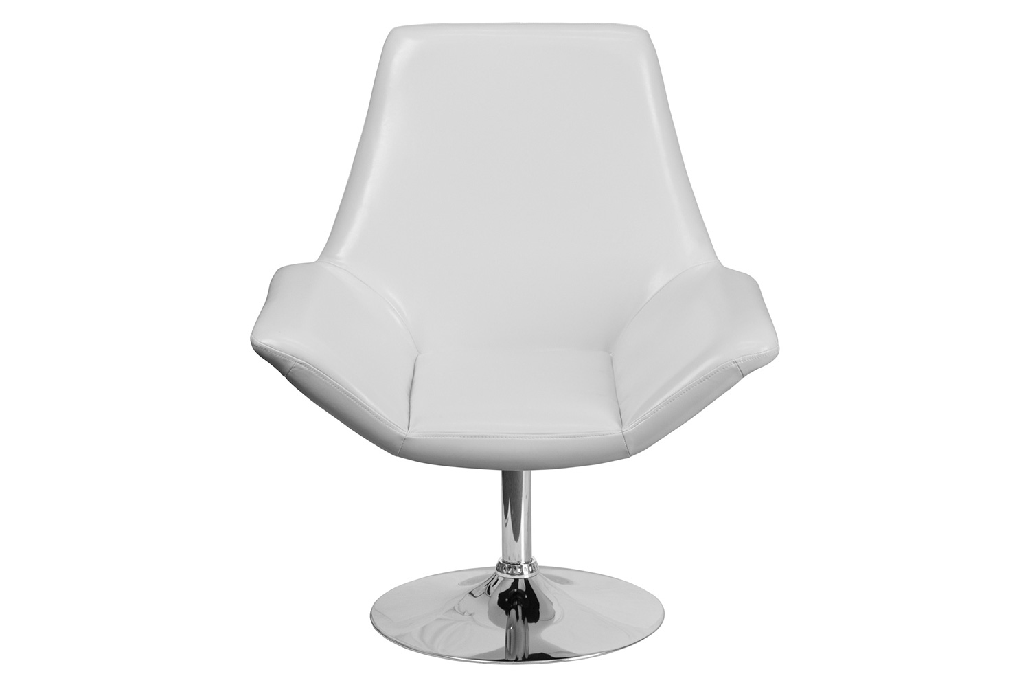 BLNK HERCULES Sabrina Series LeatherSoft Side Reception Chair - White