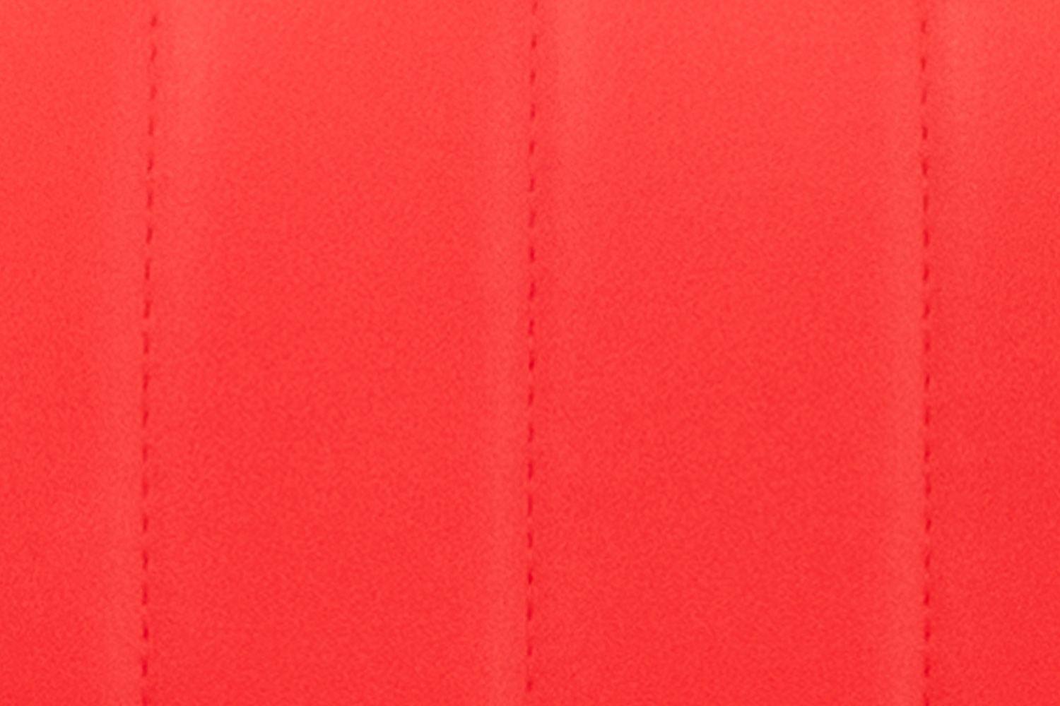 BLNK Jeremy Vinyl Adjustable Height Bar Stool with Vertical Stitch Back and Chrome Base - Red