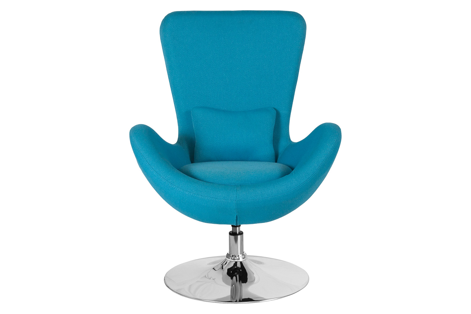 BLNK Egg Series Fabric Side Reception Chair - Aqua