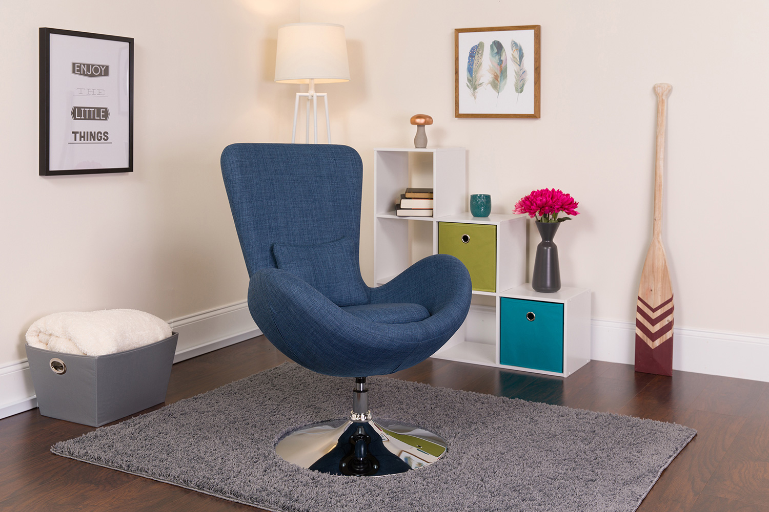 BLNK - Egg Series Fabric Side Reception Chair