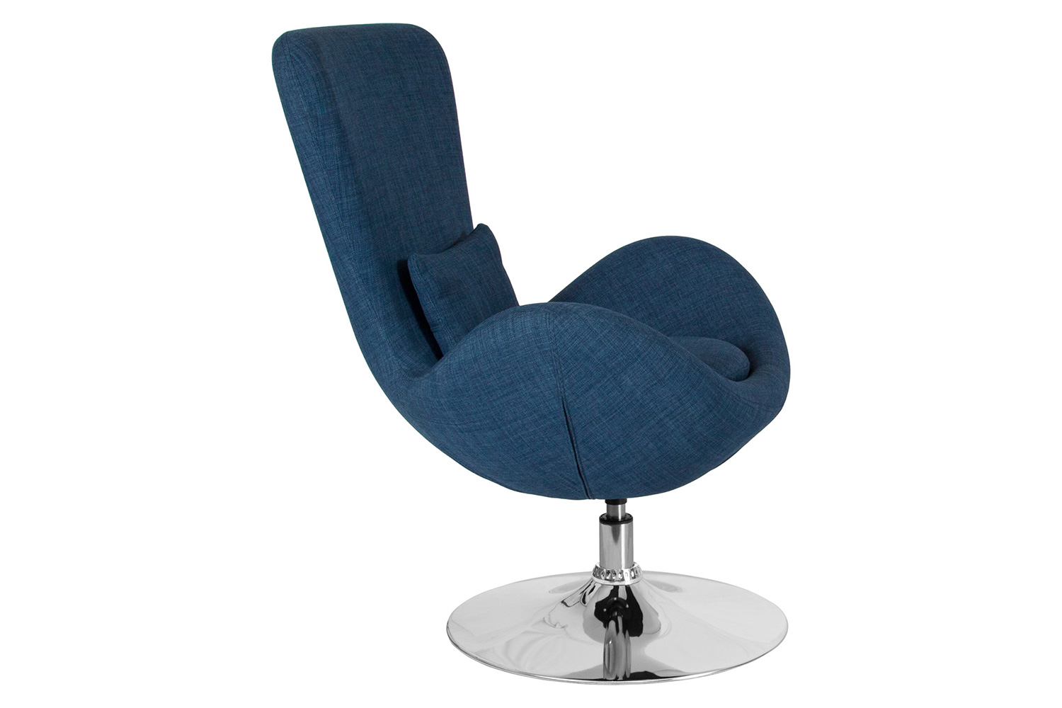 BLNK Egg Series Fabric Side Reception Chair - Blue