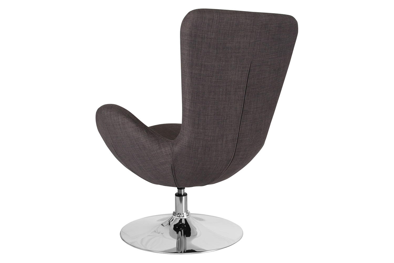 BLNK Egg Series Fabric Side Reception Chair - Dark Gray