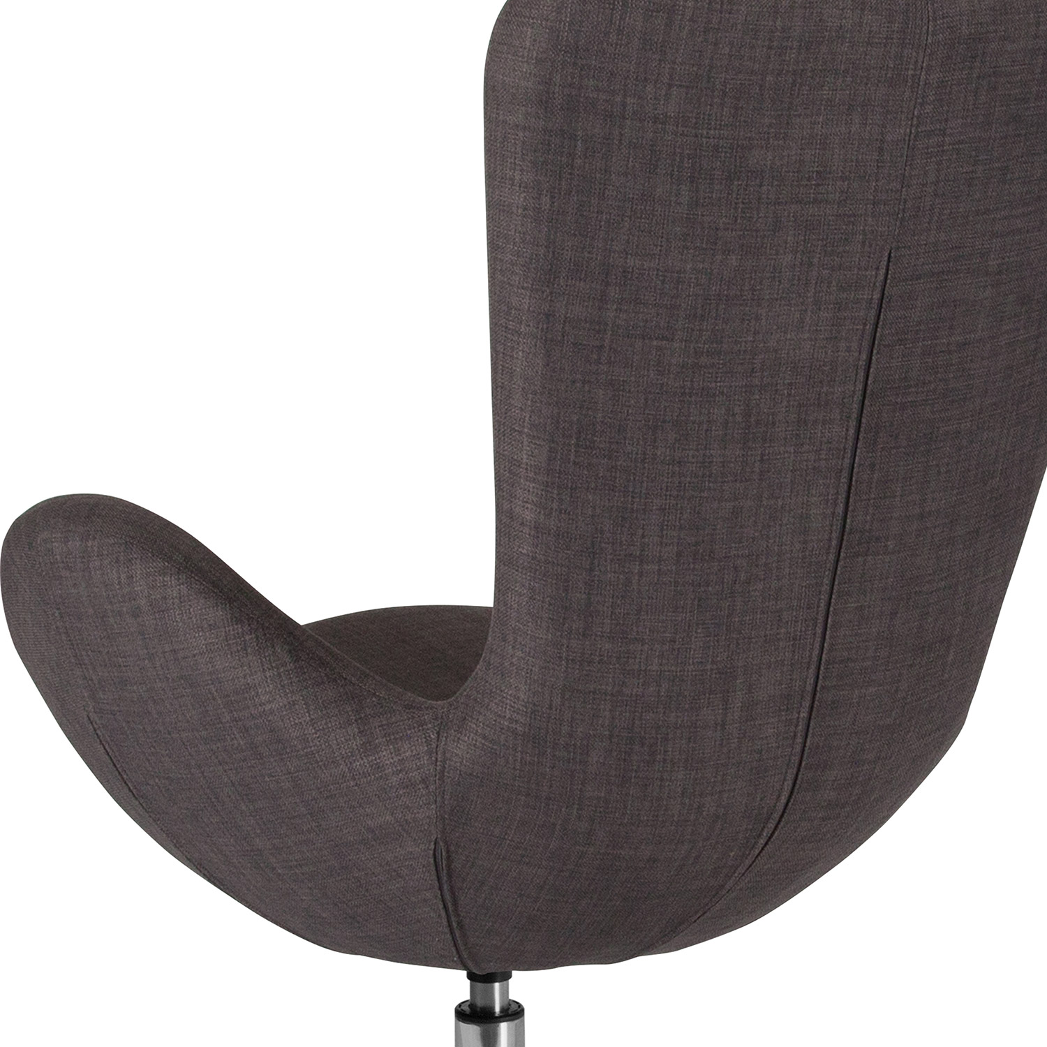 BLNK Egg Series Fabric Side Reception Chair - Dark Gray