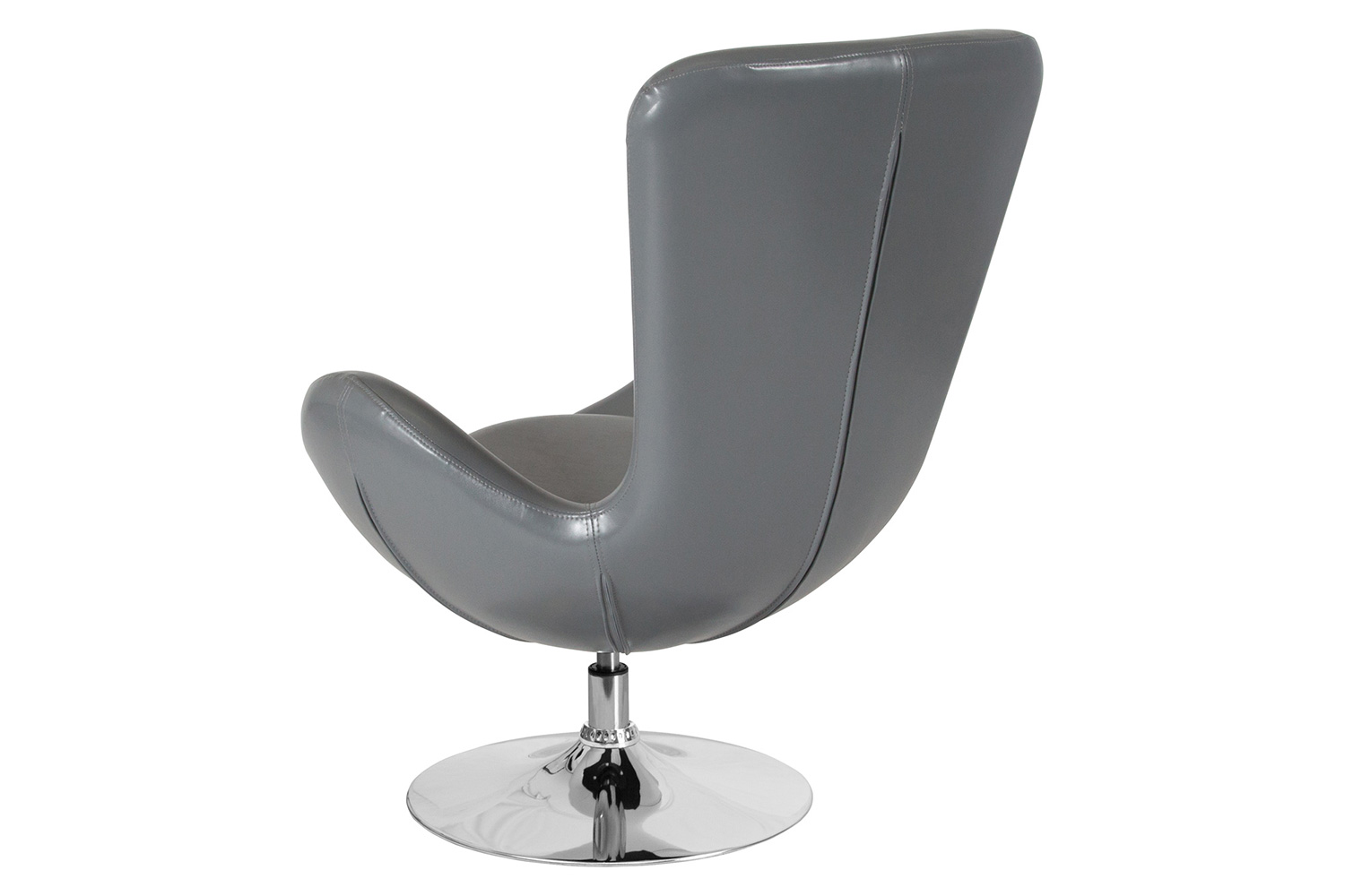 BLNK Egg Series LeatherSoft Side Reception Chair - Gray