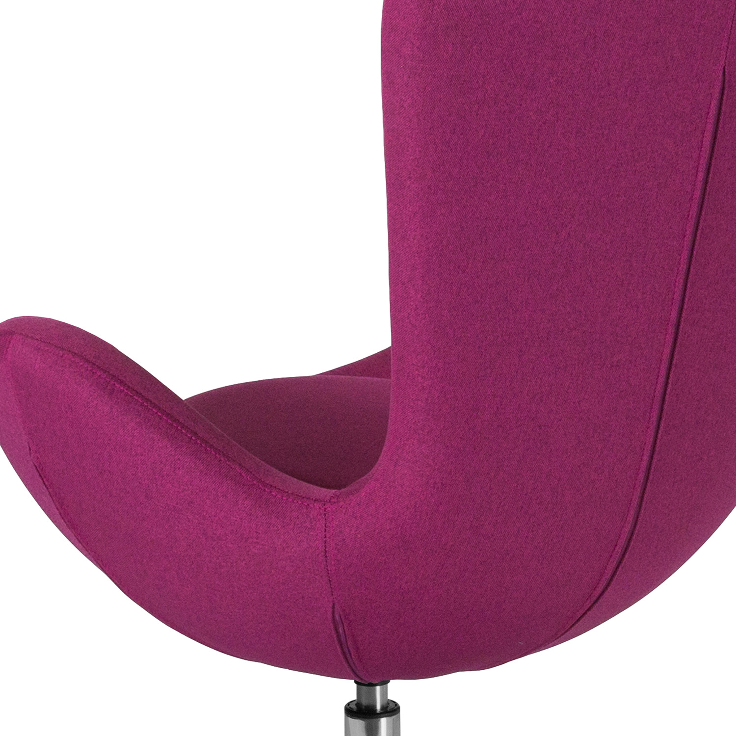 BLNK Egg Series Fabric Side Reception Chair - Magenta
