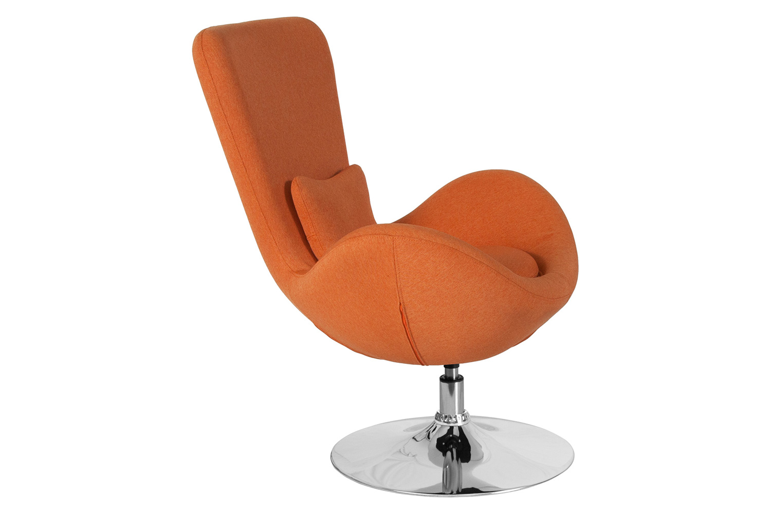 BLNK Egg Series Fabric Side Reception Chair - Orange