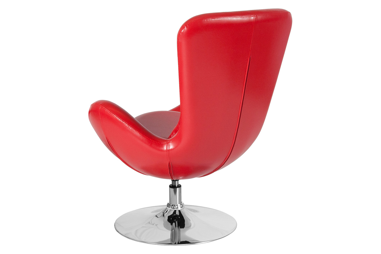 BLNK Egg Series LeatherSoft Side Reception Chair - Red